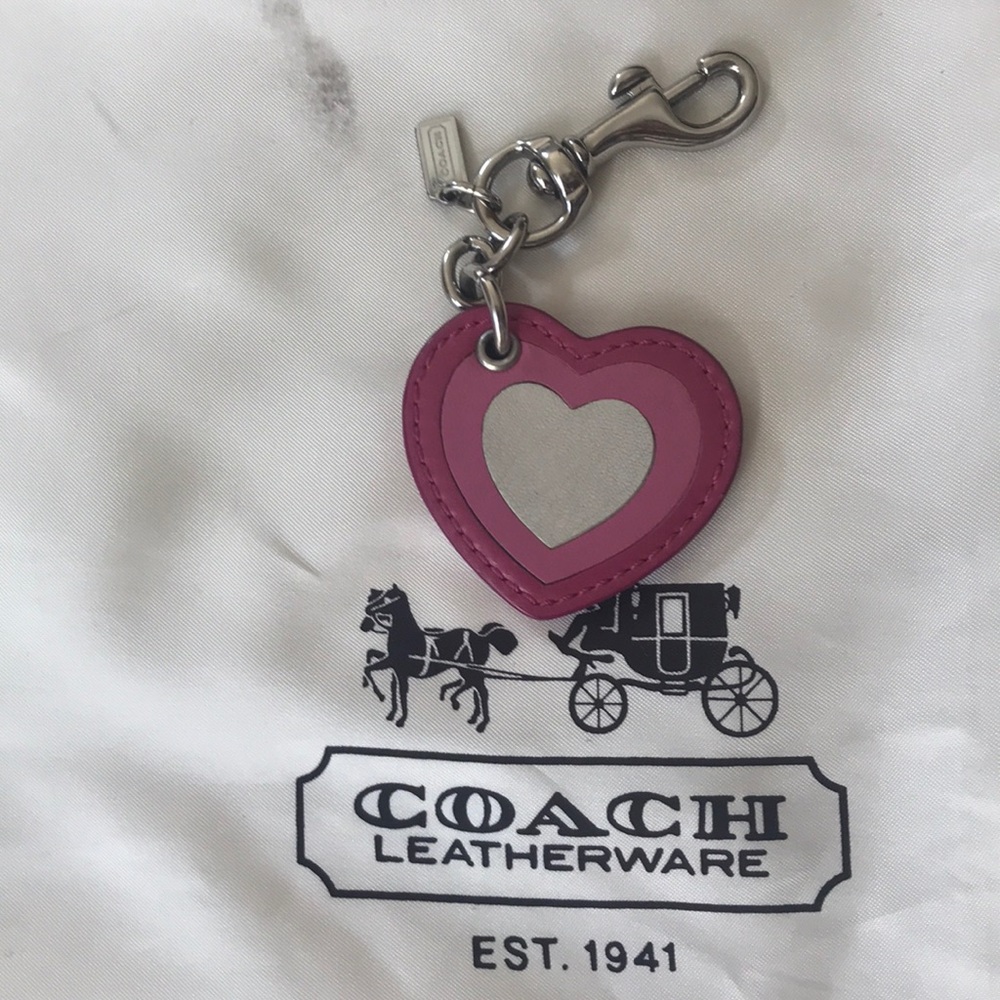Coach Heart Bag Charm